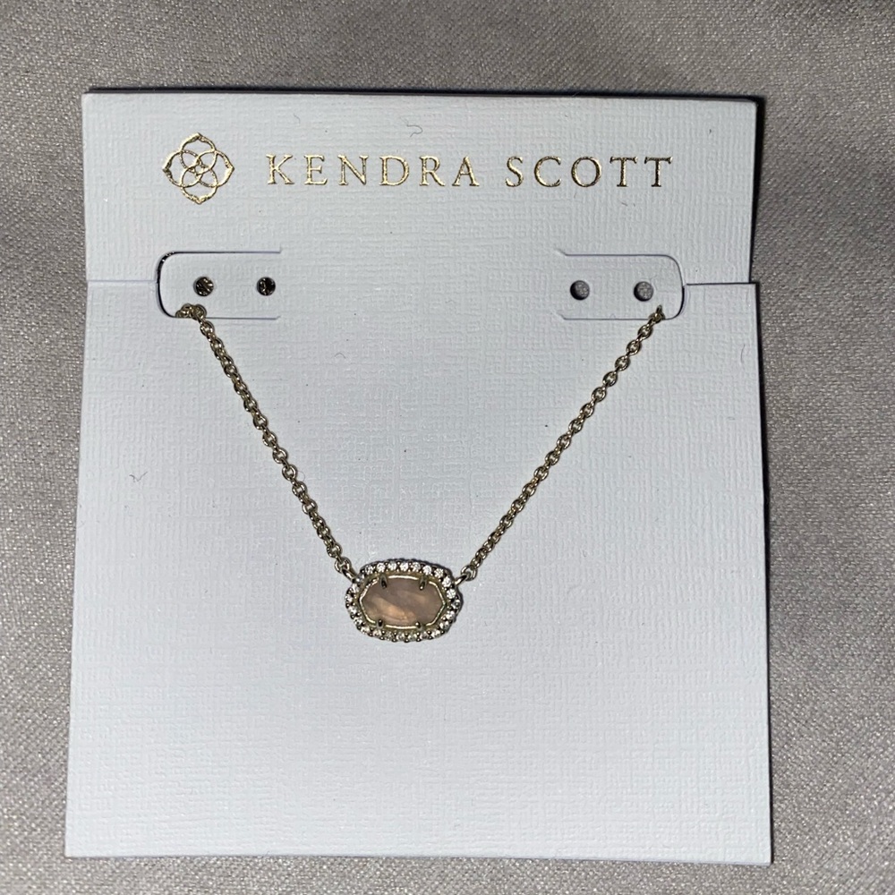 Kendra Scott - Chelsea Necklace Gold with Rose Pink stone